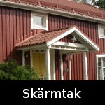 Skärmtak över dörren